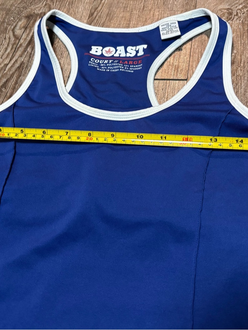 BOAST Sleeveless Racerback Tank Tennis Dress Size Large - Picture 5 of 9